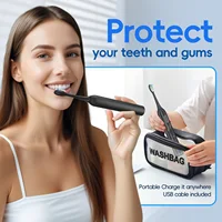 Electric Toothbrush 8 Brush Heads Sonic Electric Toothbrush with 40000VPM Deep Clean 4 Modes Rechargeable for Adults 6