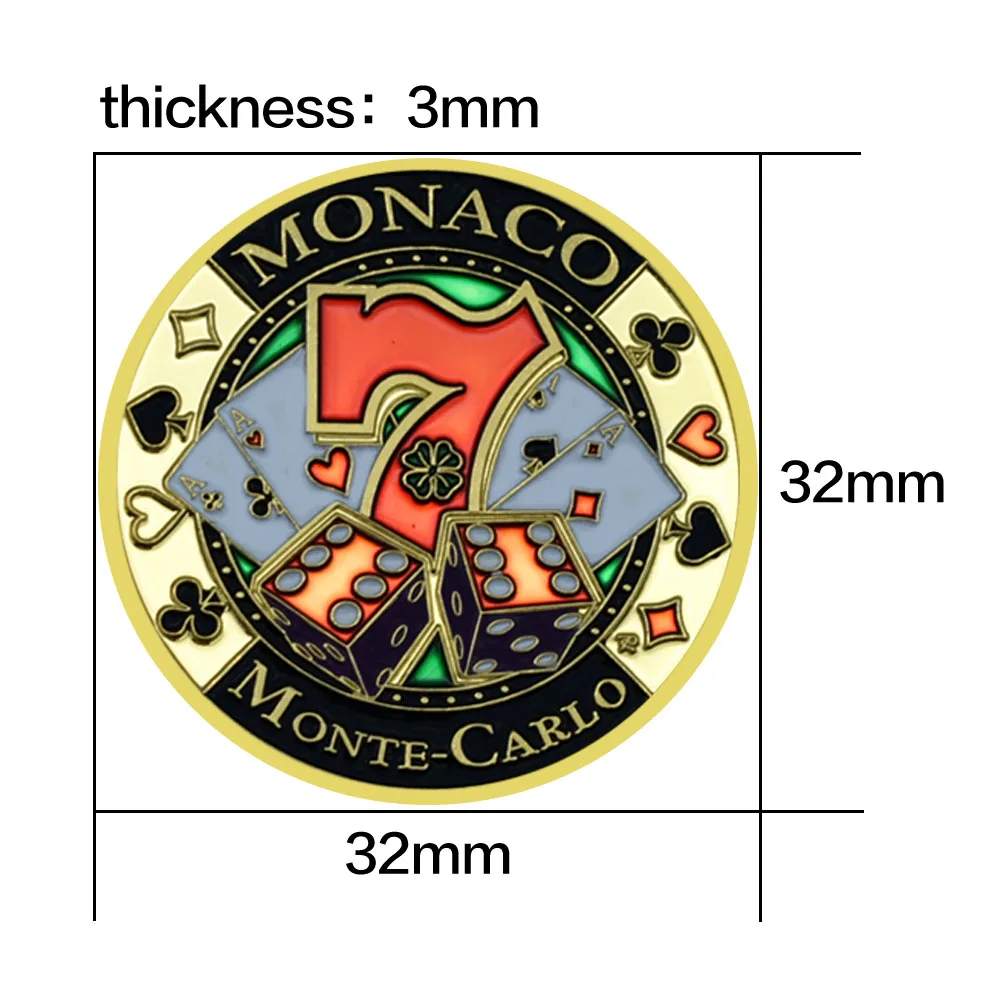 카지노 모나코 행운의 골드 코인 칩 챌린지 메달과 위탁 금속 행운의 포커 가드 기념품 공예 선물 - G마켓 모바일