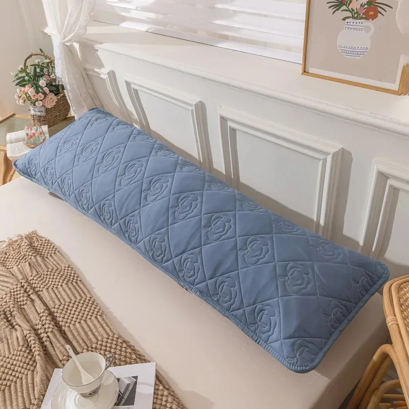 

1PC Fashion Quilted Long Pillow Case 120/150/180cm Long Couple Pillowcase Single-sided Quilting Hugging Body Pillow Cover