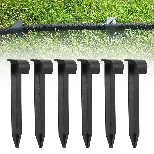 10Db 1/2 Hüvelykes Őrölt Tétek Csapok Kerti Tömlőhorgony Rögzítő Peg Öntözőcsepp Tartó Támogatás A Porózus Cső Szivárgásos -Áztató Tömlőhöz - Image 2