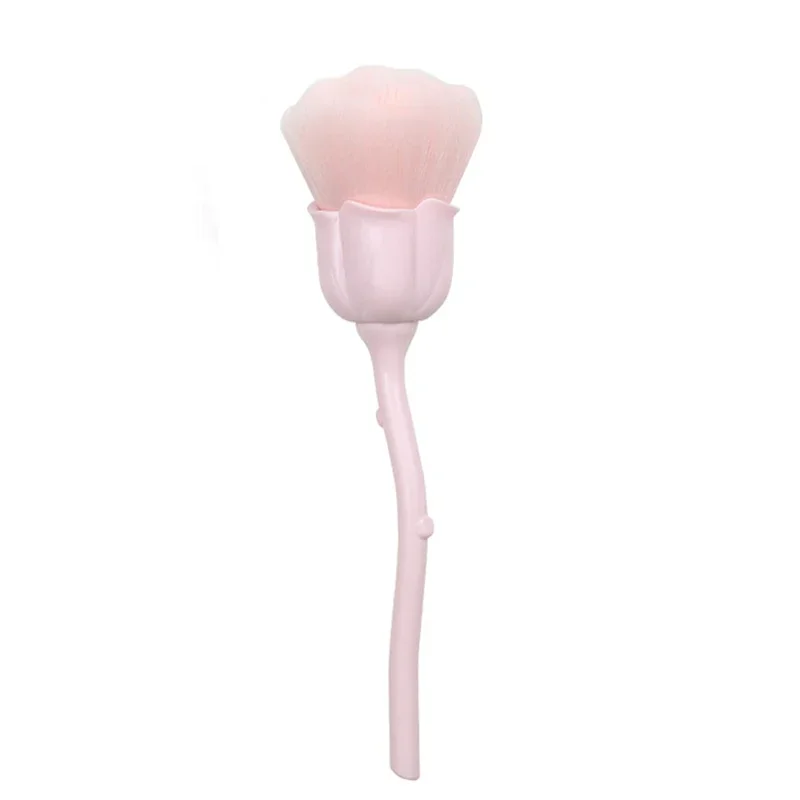 Floral Rose Nail Art Dust Cleaning Brush Tool