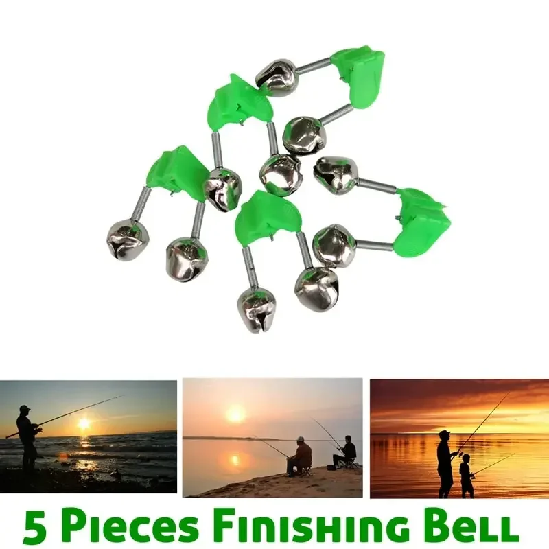 

Plastic Fishing Bells Clips Fishing Rod Alarm Bite Alarms Ring Green ABS Accessory Outdoor Metal Fishing Tools Sports Tools