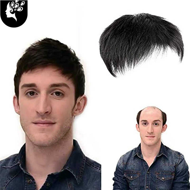 Men Synthetic Hair Tropper Natural Black Short Men Topper Wig Synthetic  Hair Toupee Clip For Male Guy Daily Wear Your Beauty - Synthetic Bangs(for  White) - AliExpress