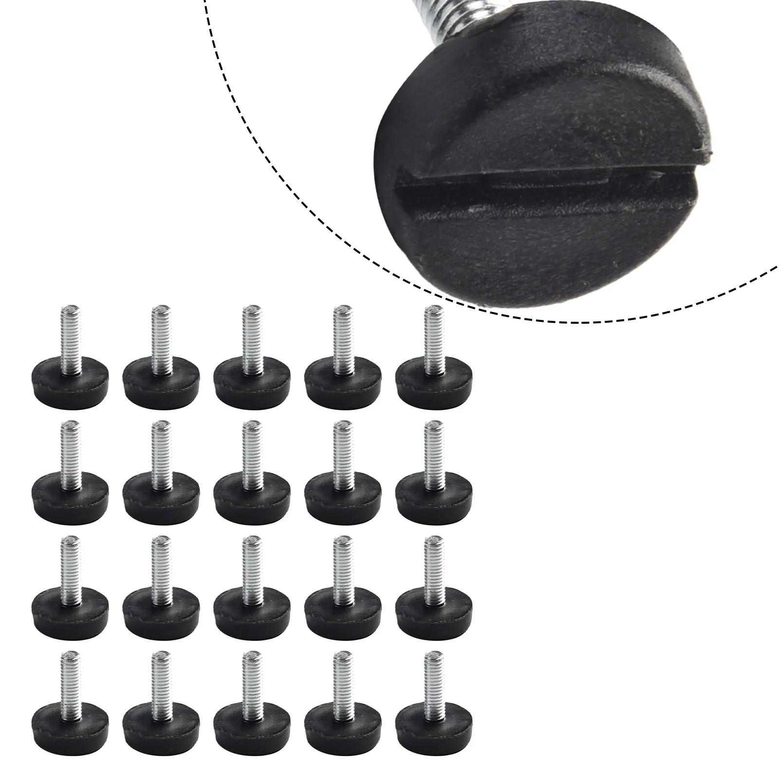 

Furniture Glide Leveling Foot 20Pcs Display Racks Metal Restaurant Furniture Furniture Conference Room Tables Practical