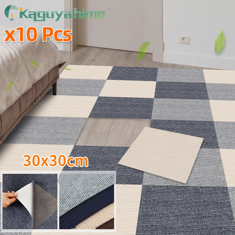 Floor Mat 10pcs Self-adhesive 30x30cm for DIY Home