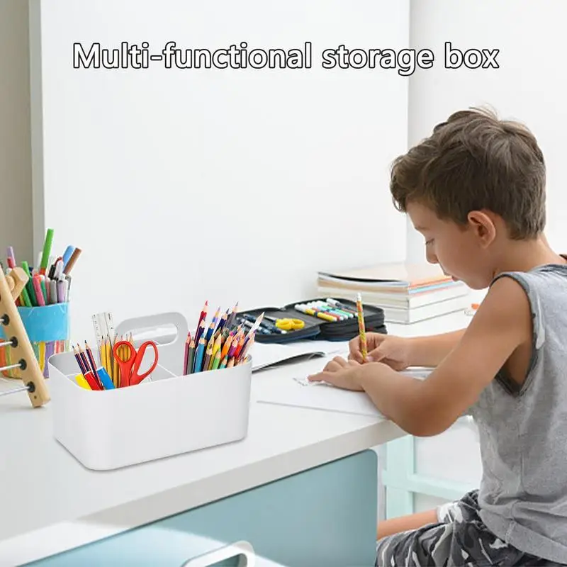 Pencil Card Holder Box Container Stationery Pencil Desktop Holder Box Desk Organizer Multifunctional Desktop Supplies Storage