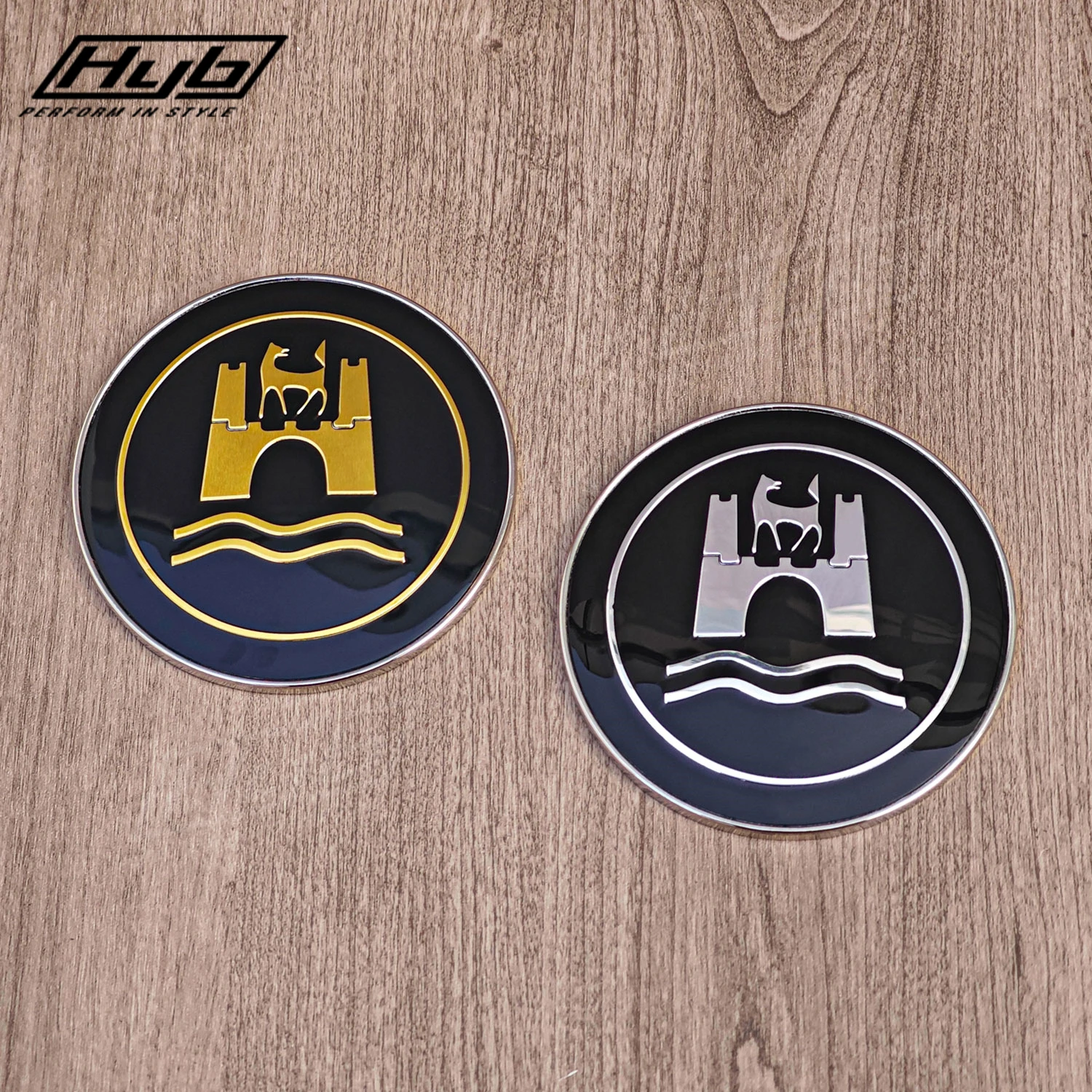 Classic Wolfsburg Front Grill Metal Badge Vintage Car Emblem Decal Aftermarket Racing Sports Car Styling Accessories