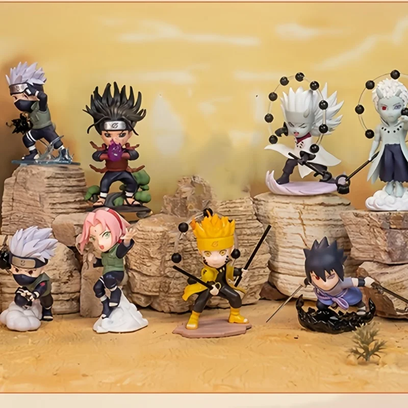 Original Popmart Naruto Anime Figure Ninja World War Series Blind