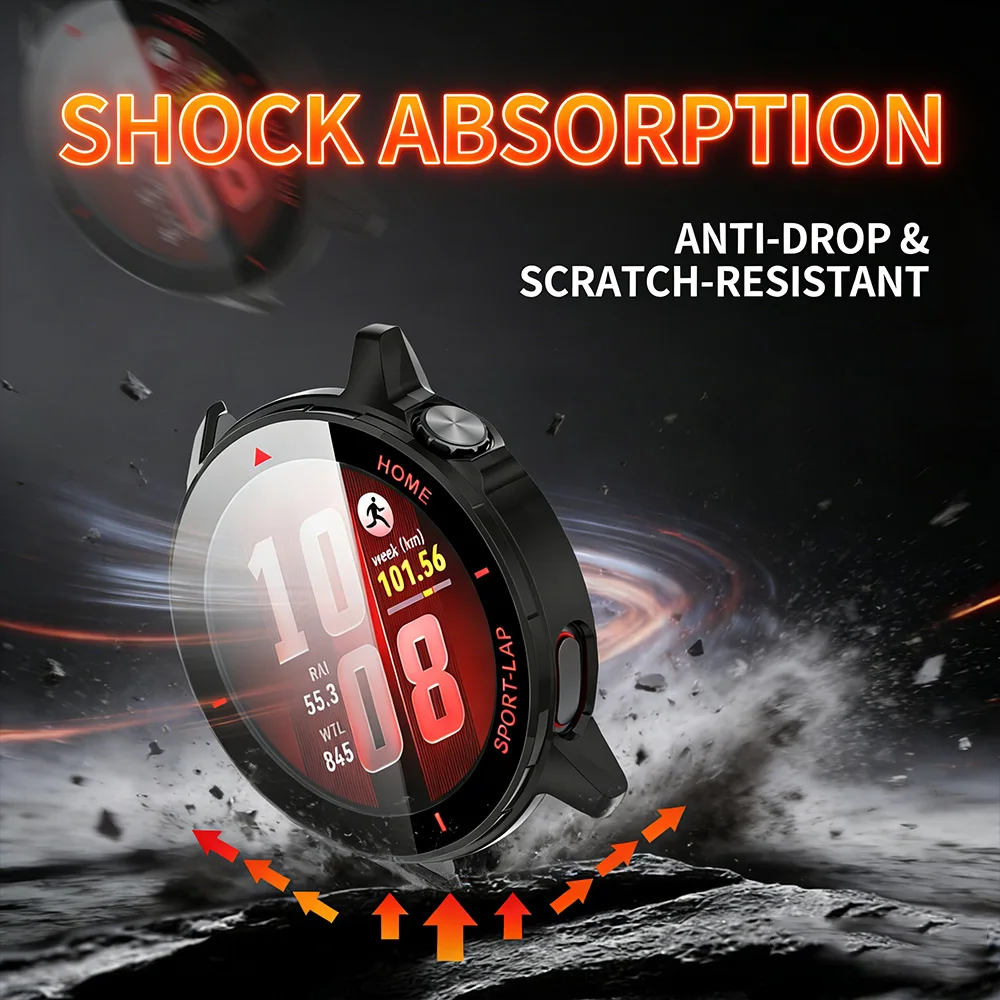 Clear TPU Screen Protection Case - Anti-Scratch, Waterproof, Shock-Resistant Watch Cover