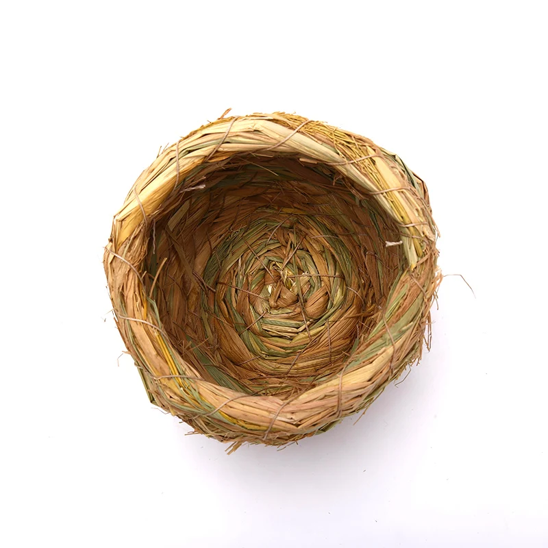 Title 4, 1pc Handmade Straw Bird Nest Parrot Warm Pet B...