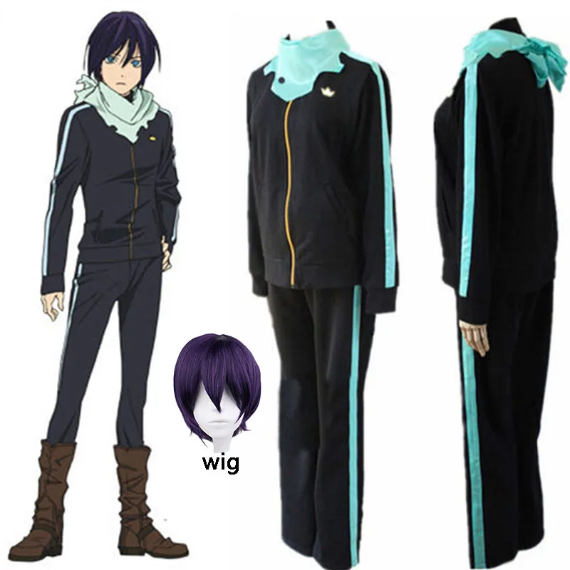 Anime Noragami Stray God Yato Men Cosplay Costume Sports Outfit Pants Scarf  Whole Set Halloween Uniforms - Cosplay Costumes - AliExpress