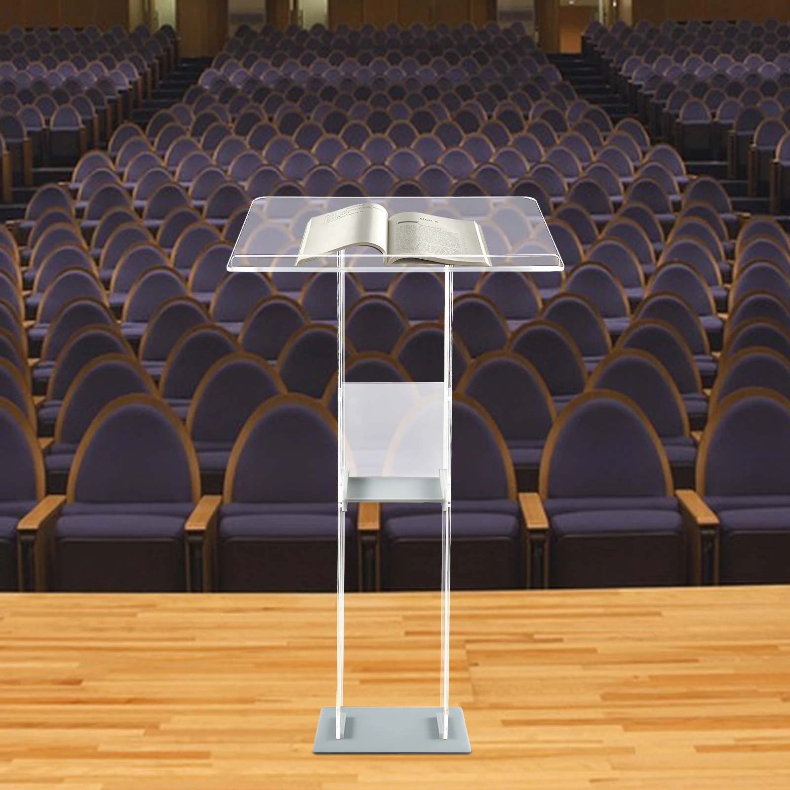 Acrylic Podium Stand, Clear Podium Stand, Acrylic Lectern Stand, Landing Acrylic Bookshelf/Podium landing page