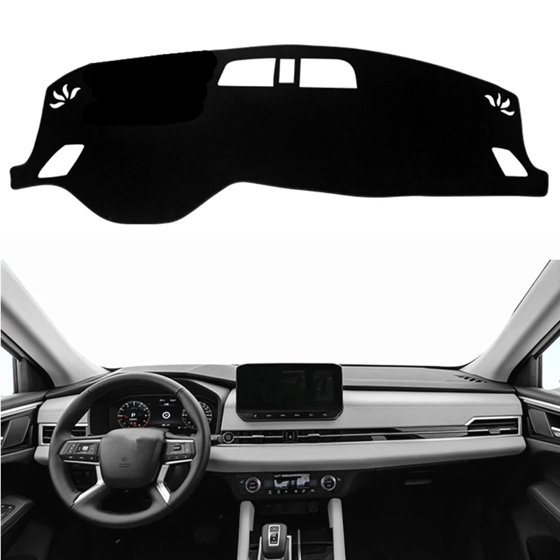 

For Mitsubishi Outlander PHEV 2022 2023 2024 Anti-UV Dashboard Cover Sunshield Mat Pad Car Dash Carpet Rug Protector Accessories