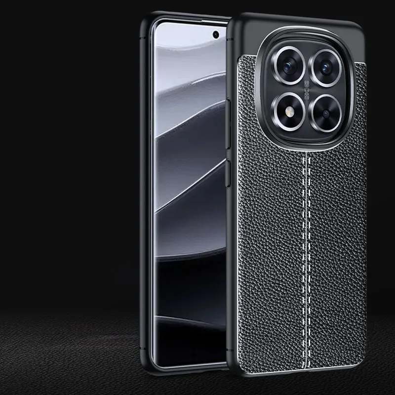 Premium Shockproof TPU Leather Phone Case with Soft Bumper Protection