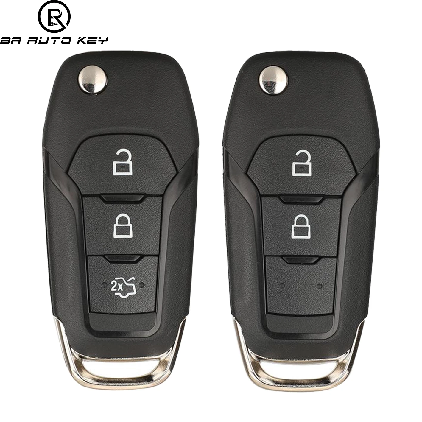 2buttons Flip Remote Car Key fob for Ford Ranger F130 F150 2015 433MHz With ID49 Chip EB3T-15K601-BA