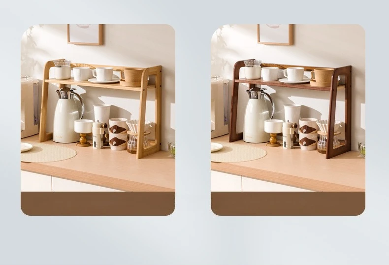 New Kitchen Shelf Countertop Multi-functional Electrical Storage Rack Multi-layer Cup Holder Household Storage Rack Plate Rack