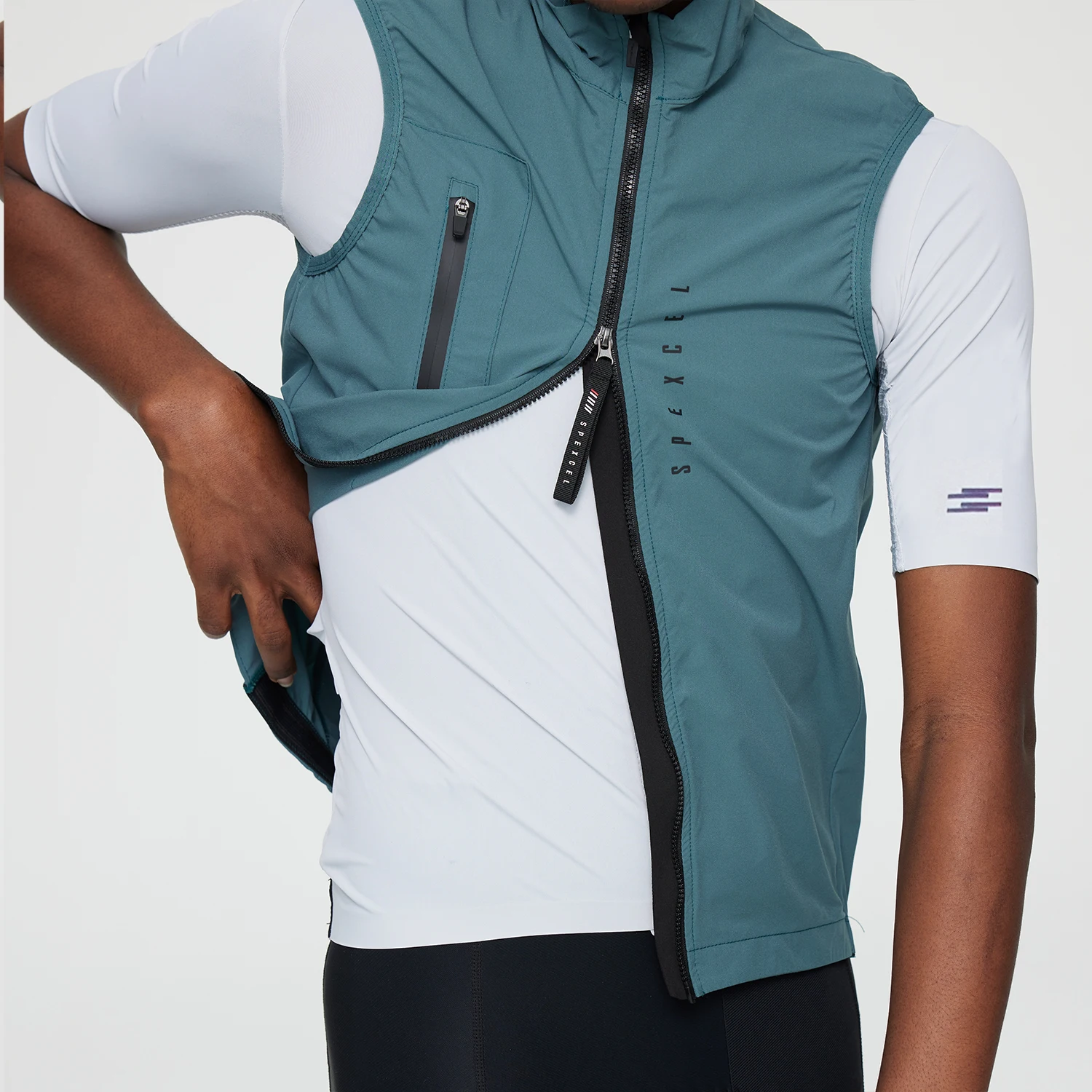 SPEXCEL All New Classic Lightweight Windproof Vest Cycling Best Men's  Wind Gilet New Stretch fabric With Two Way Zipper 2