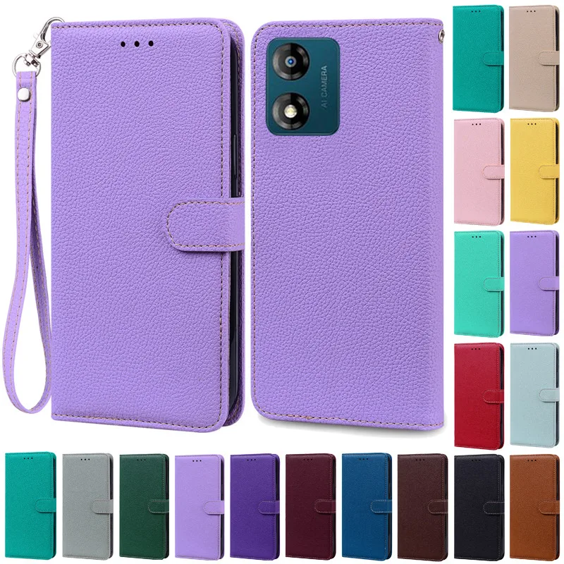 Lederhülle Für Motorola Moto E13 – Wallet Case Mit Kartenfächern, Standfunktion, Magnetverschluss, Stoßfest