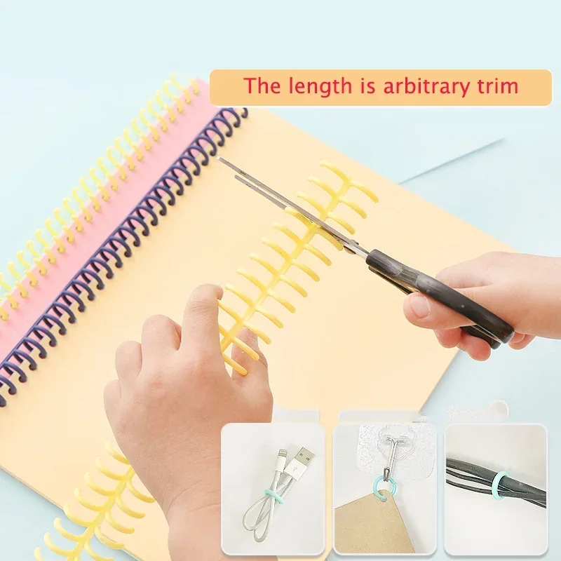 10pcs A4 30-hole Large Capacity Buckle Ring Loose-leaf Notebook Binding Rings Coil Ring Binder Rings Notebook Office Supplies