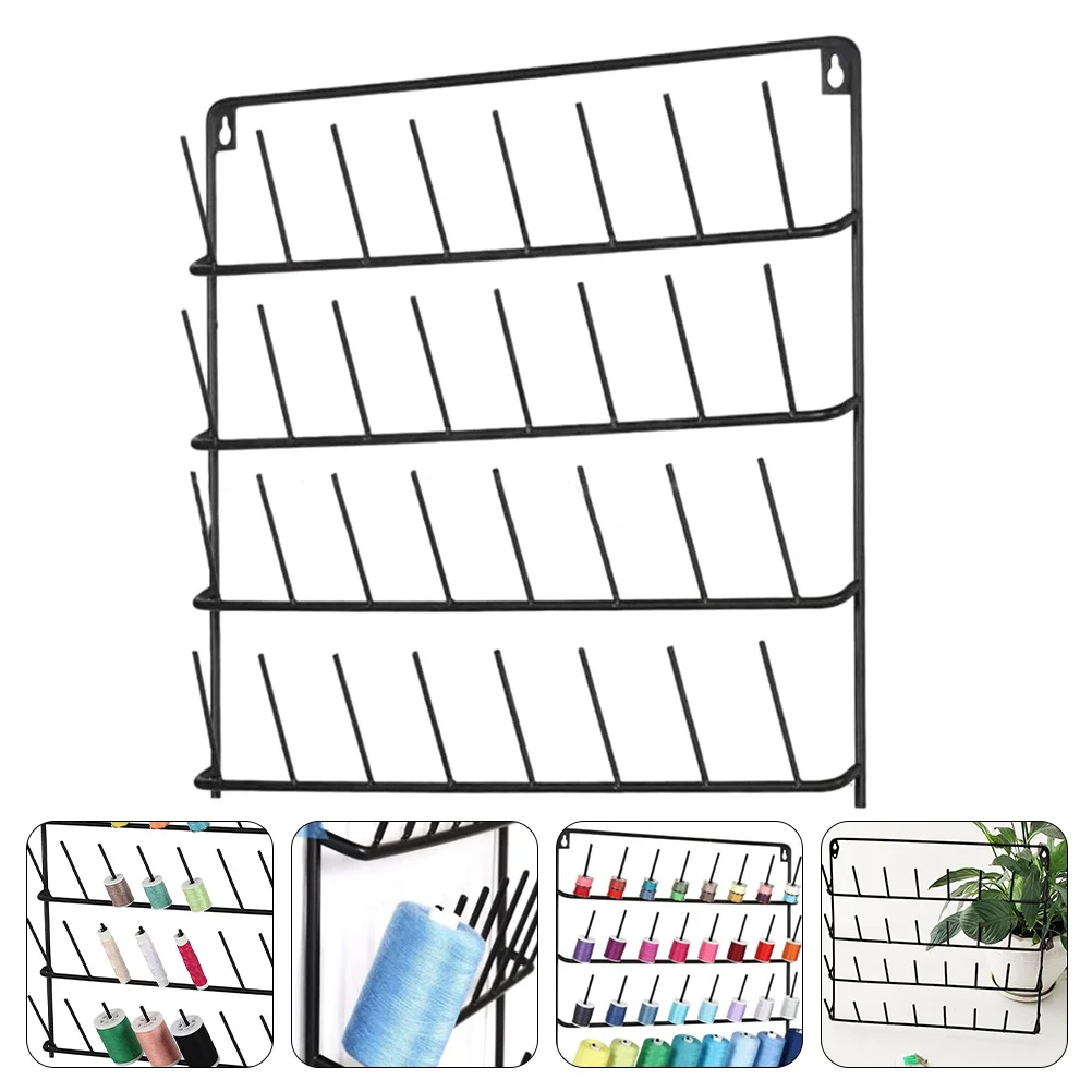 

Metal Thread Holder Thread Holder Rack Wear Resistant Professional Thread Rack Thread Organizer for Home Store Room