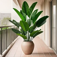 1pc 18 Leaves Artificial Plants Large Tropical Palm Tree Fake Banana Plants Leaves Real Touch for Home Garden Party Decor 2025 4