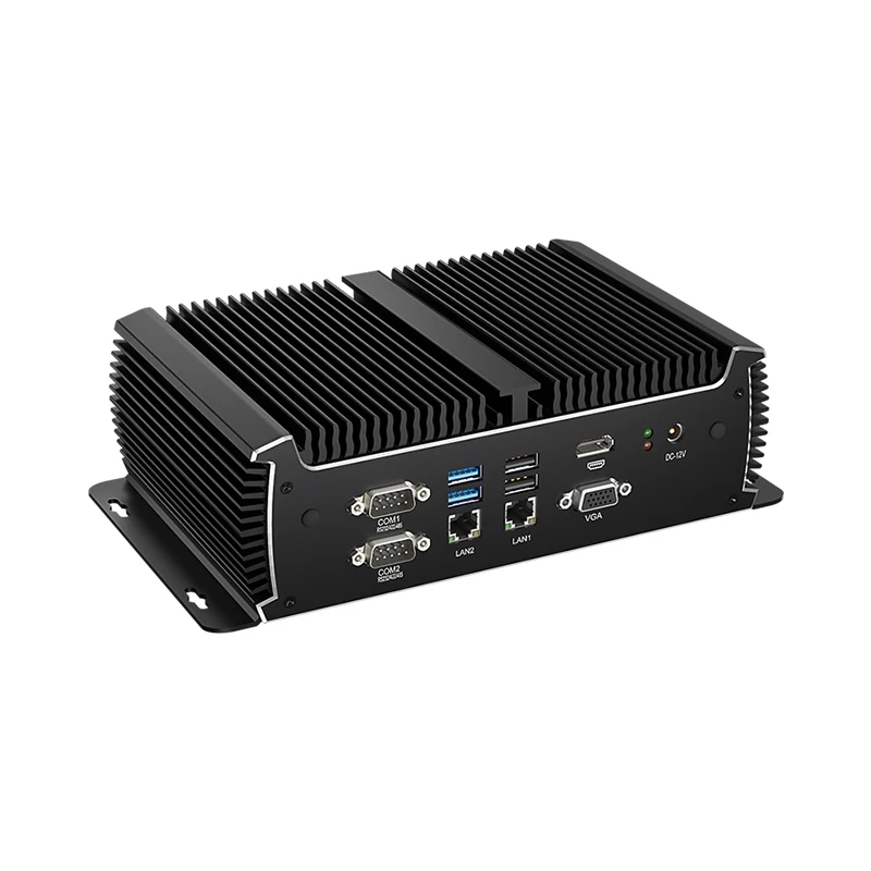 Helor Fanless Industrial Mini PC with Inter Core i5-1135G7 DDR4 Support Windows10/11 LINUX Pfense 3G/4G LTE WIFI Computer 5