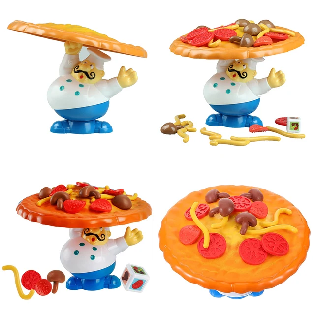 Balance Pizza Children Toys Board Game Funny Party Balancing Table Game Simulation Pizza Desktop Game for Kids Adults 2