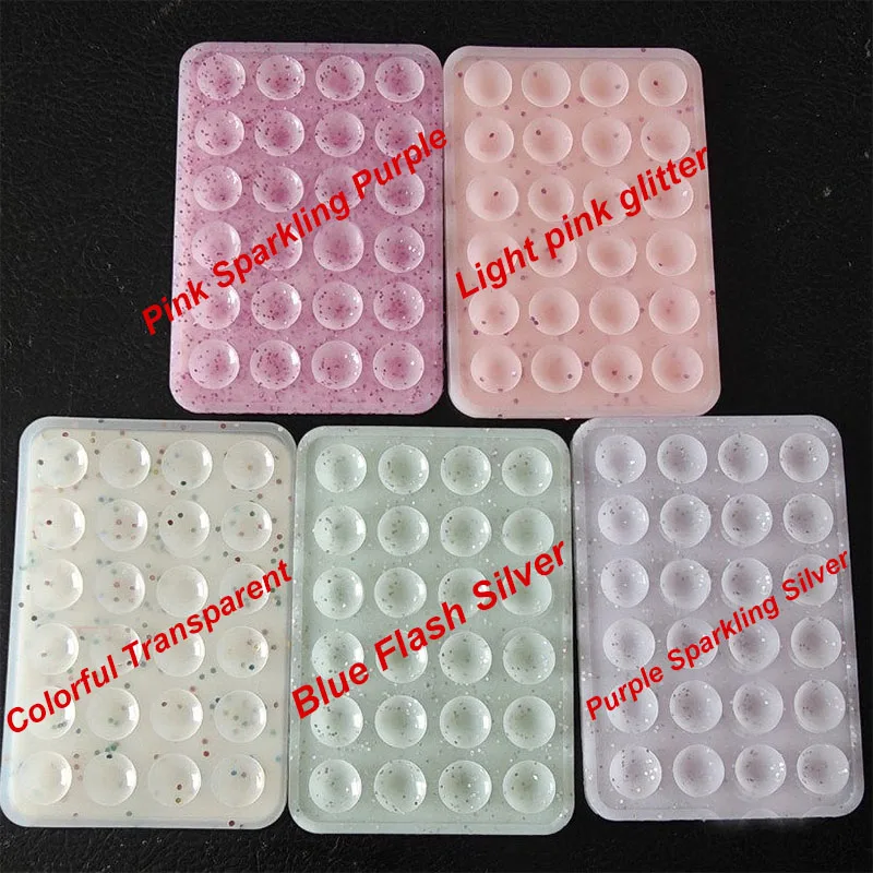 1PC Glitter Suction Cup Mobile Phones Sucker Support Mount Portable Phone Stand Universal Phone Fixed Pad Car Navigation Bracket 6