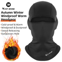 WEST BIKING Autumn Winter Windproof Warm Headgear Cycling Full Face Mask Helmet Liner Running Cycling Balaclava Head Cover Cap 1