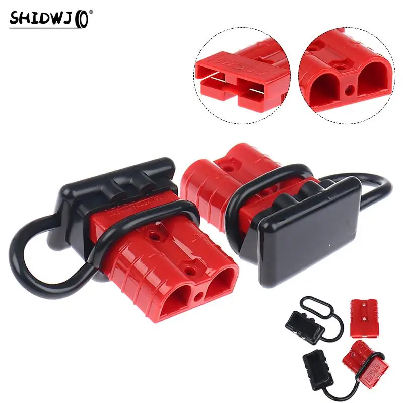 

50A Battery Trailer Pair Charge Plug Quick Connector Kit Connect Disconnect Winch Electrical Power Cables Connectors