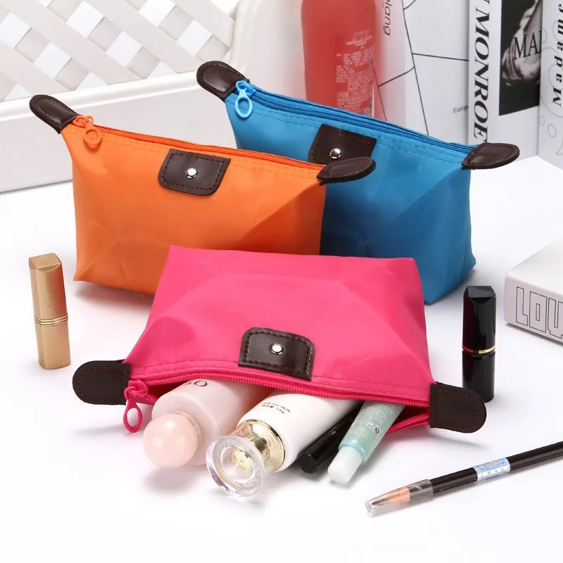 Korean Dumpling Small Cosmetic Bag Handbag Makeup Pouch Women's Necessaries Cute Make Up Organizer Bags For Ladies Free Shipping