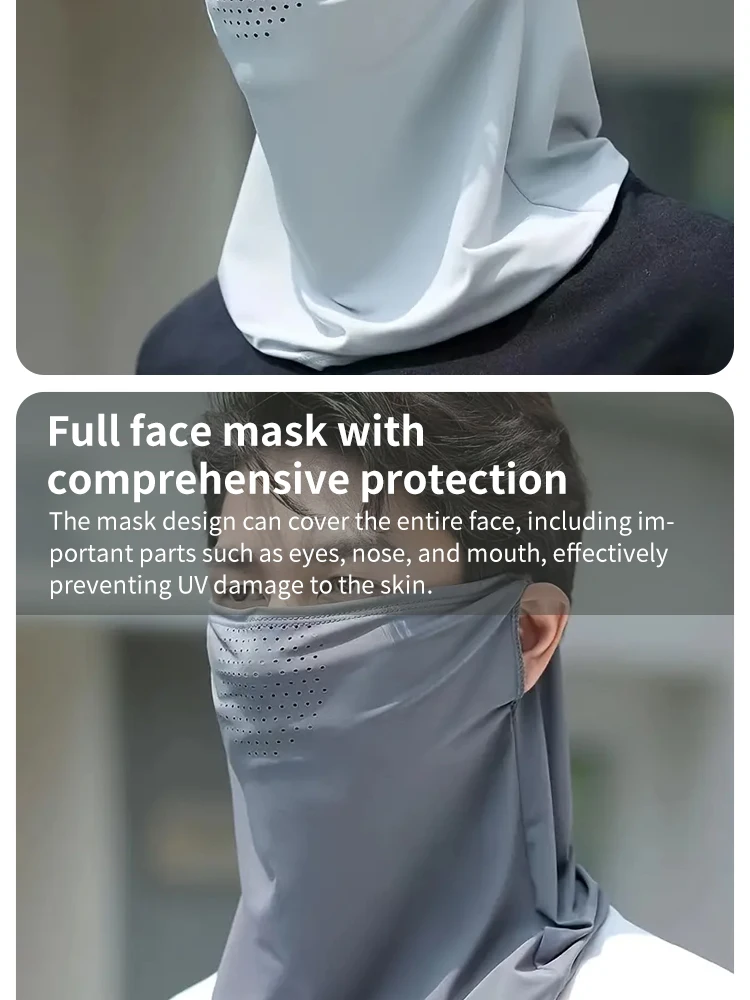 1pc UV-Schutz Schal Gesichts maske für Frauen-vielseitig zum Fahren, Angeln und Bergsteigen-Sonnenschutz – Detail 6