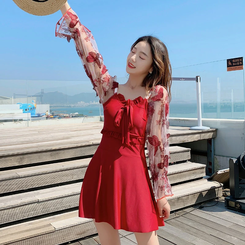 red dress