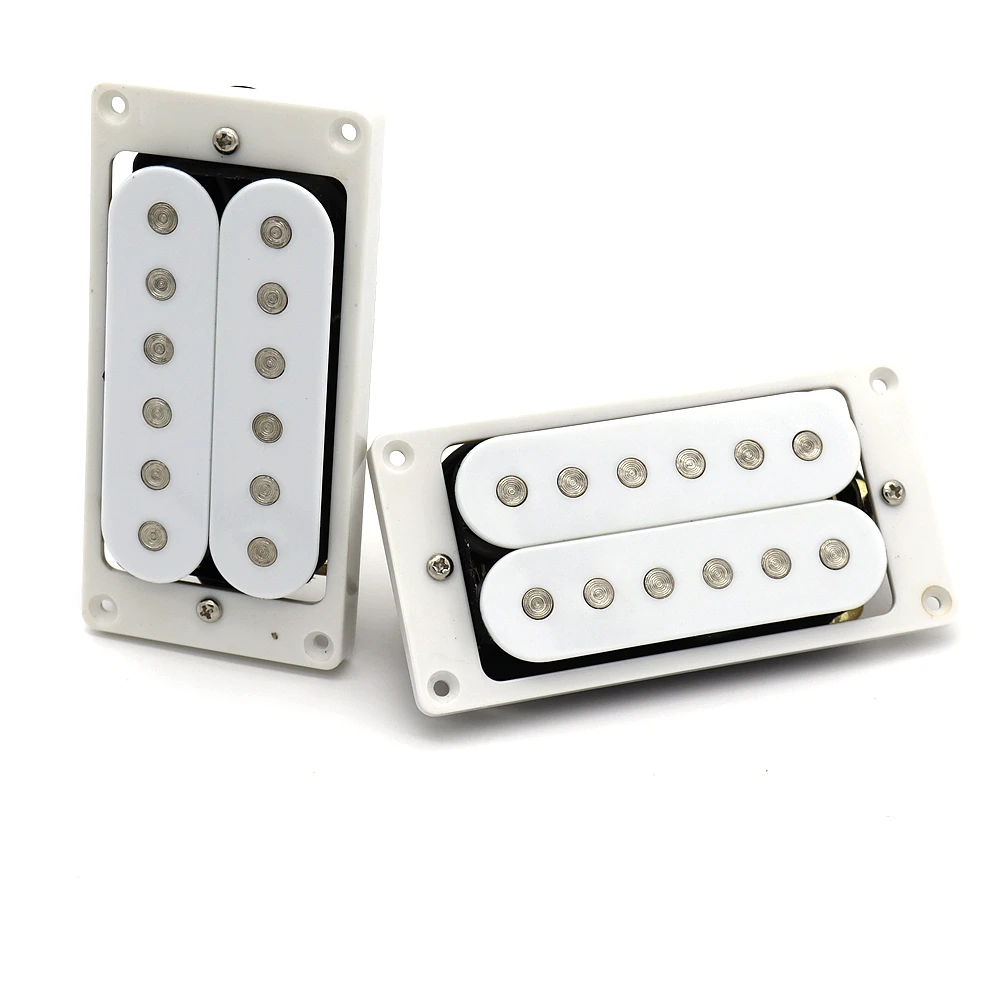 

1 Set 4 wrie White Open Humbucker Pickup Guitar Pickups For LP Style Electric Guitar