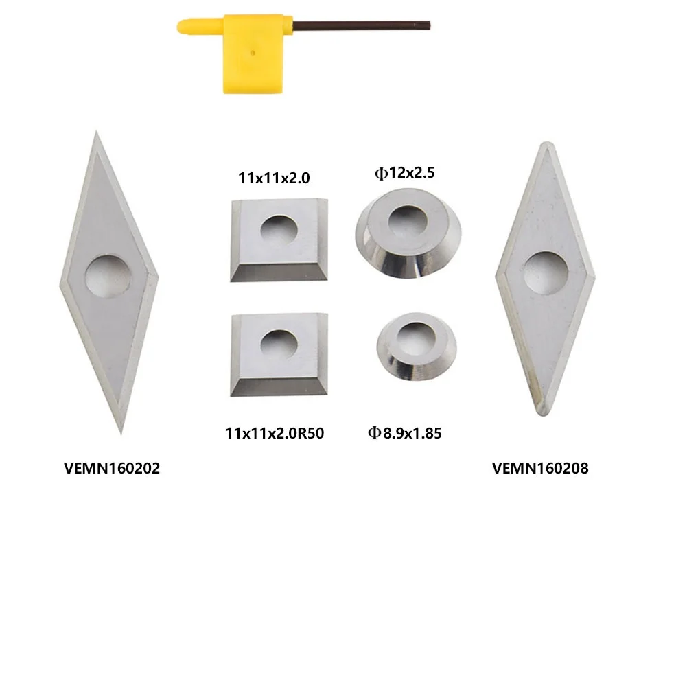 

Right Geometry Carbide Cutter Inserts Carbide Cutter Inserts PCS Set Wood Turning Lathe Tool YG Grade Of Carbide