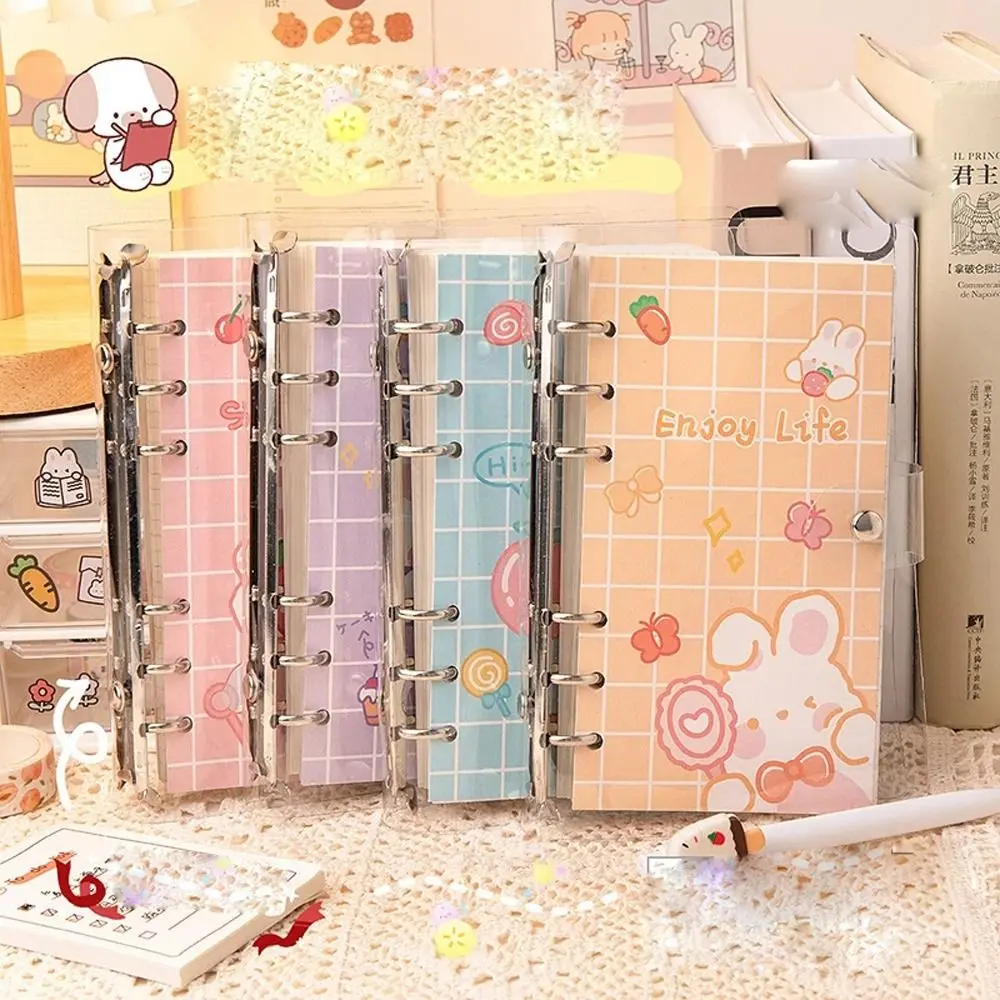

Coil Notepad DIY Scrapbook Cartoon Notebook School Stationery Loose-leaf Notebook Handbook Notepad Detachable Notebook
