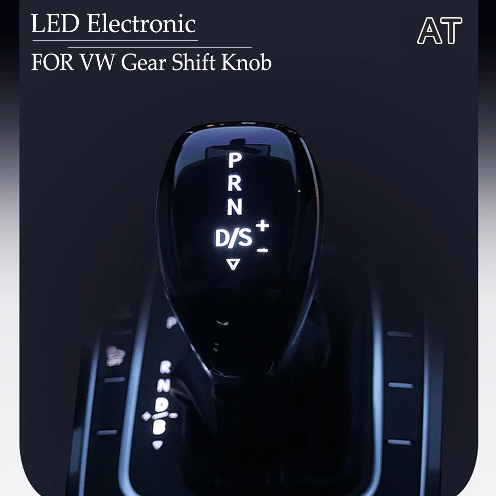 LED Electronic Shift Hand For VW golf 7 passat B8 tiguan MK2 CC Scirocco Octavia Kodiaq superb jetta MK5 MK6 seat ibiza leon gear shift knob gear stick knob
