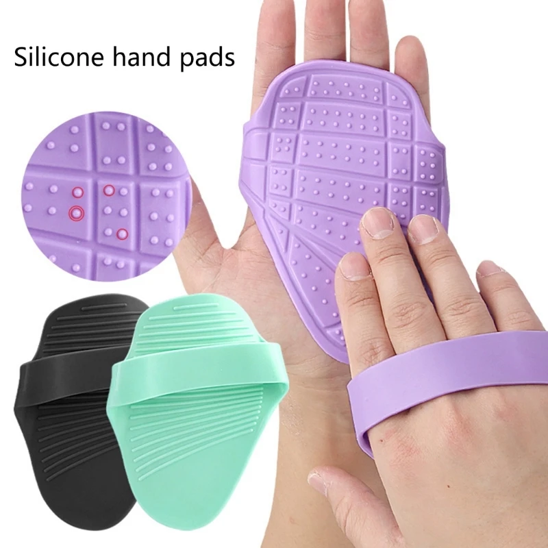 Gym Gloves Men Weight Lifting Gloves Women, 1 Pair Silicone Four Finger Workout Gloves Weight Training Gloves 6