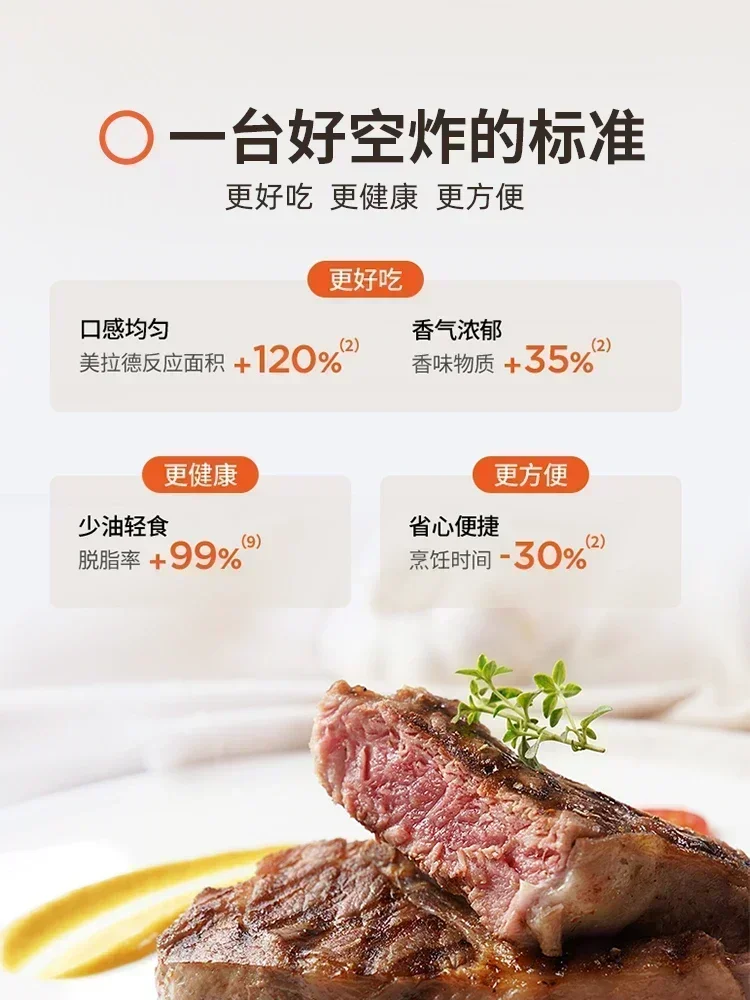 Air Fryer - No Need to Flip Over, Visual Electric Oven Design. New Household Model with Large Capacity, Freidoras Sin Aceite 4