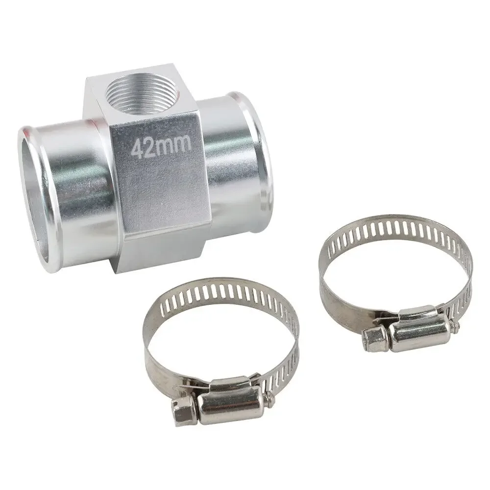 Racing Car 38mm 42mm Joint Pipe Radiator Hose Adapter for 1/2"-14NPT Water Temp Gauge Sensor Water Temp Gauge