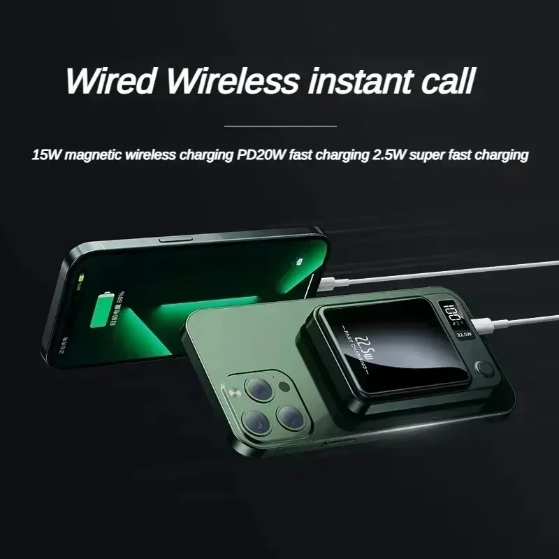 Wireless Magnetic Power Bank Fast Type-C Charger 6