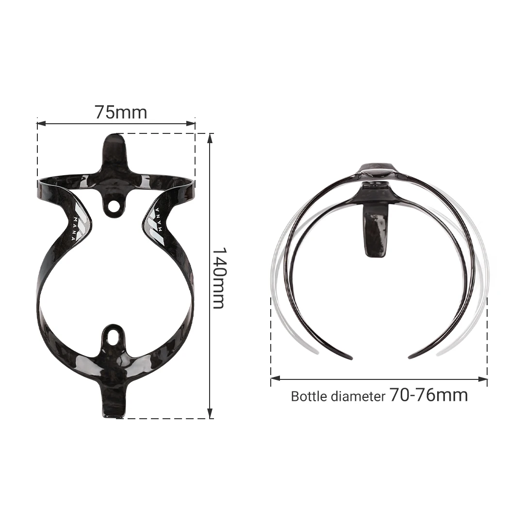 MANA UltraLight &asymp;13g Bicycle Bottle Cage Full Carbon Fibre Aluminium Alloy screws Road/MTB/Gravel bicycle water bottle cage bicycle bottle holder water bottle holder bicycle bottle cage screws
