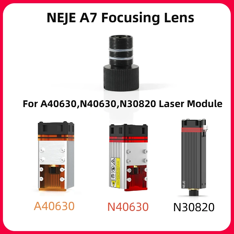 NEJE A7 Focusing Lens Collimating Coated Replacement Glass Lens For NEJE N30820/ N40630/ A40630 Laser Module laser module