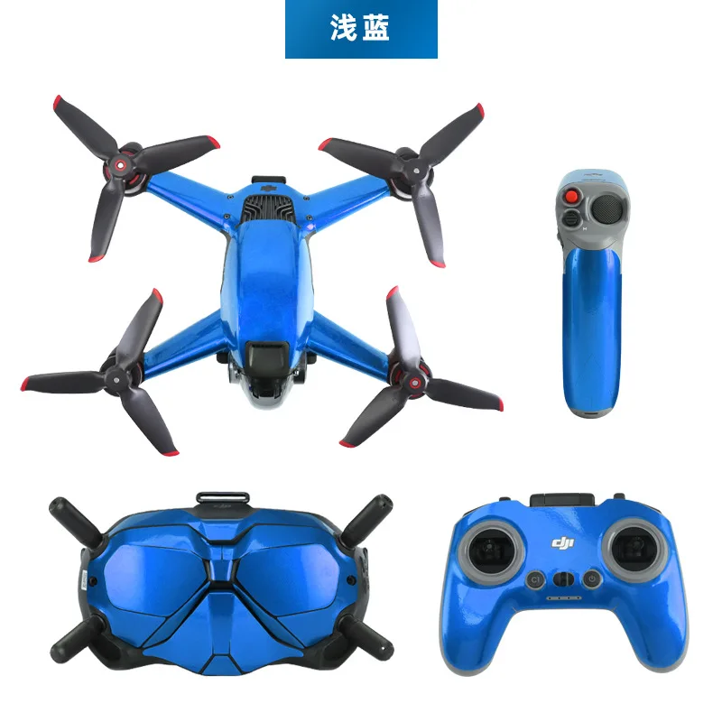 Drone Accessories PVC Sticker For DJI FPV Combo Protector Drone Decorative Sticker Body Covering Film