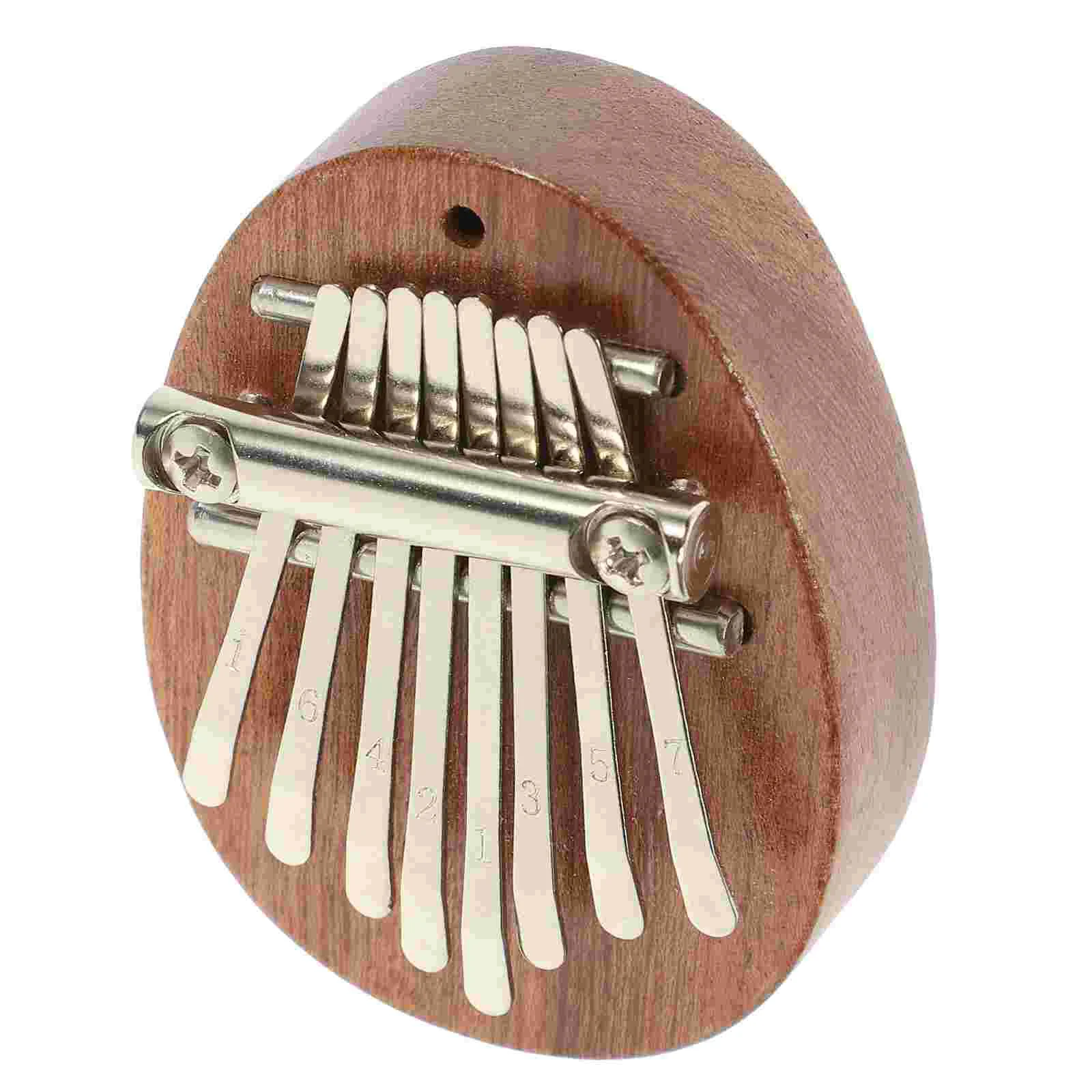 8Keys Portable Thumb Piano Mini Kalimba Musical Instruments Finger Piano Wood Music Box Solid Wood Lightweight Necklace Design