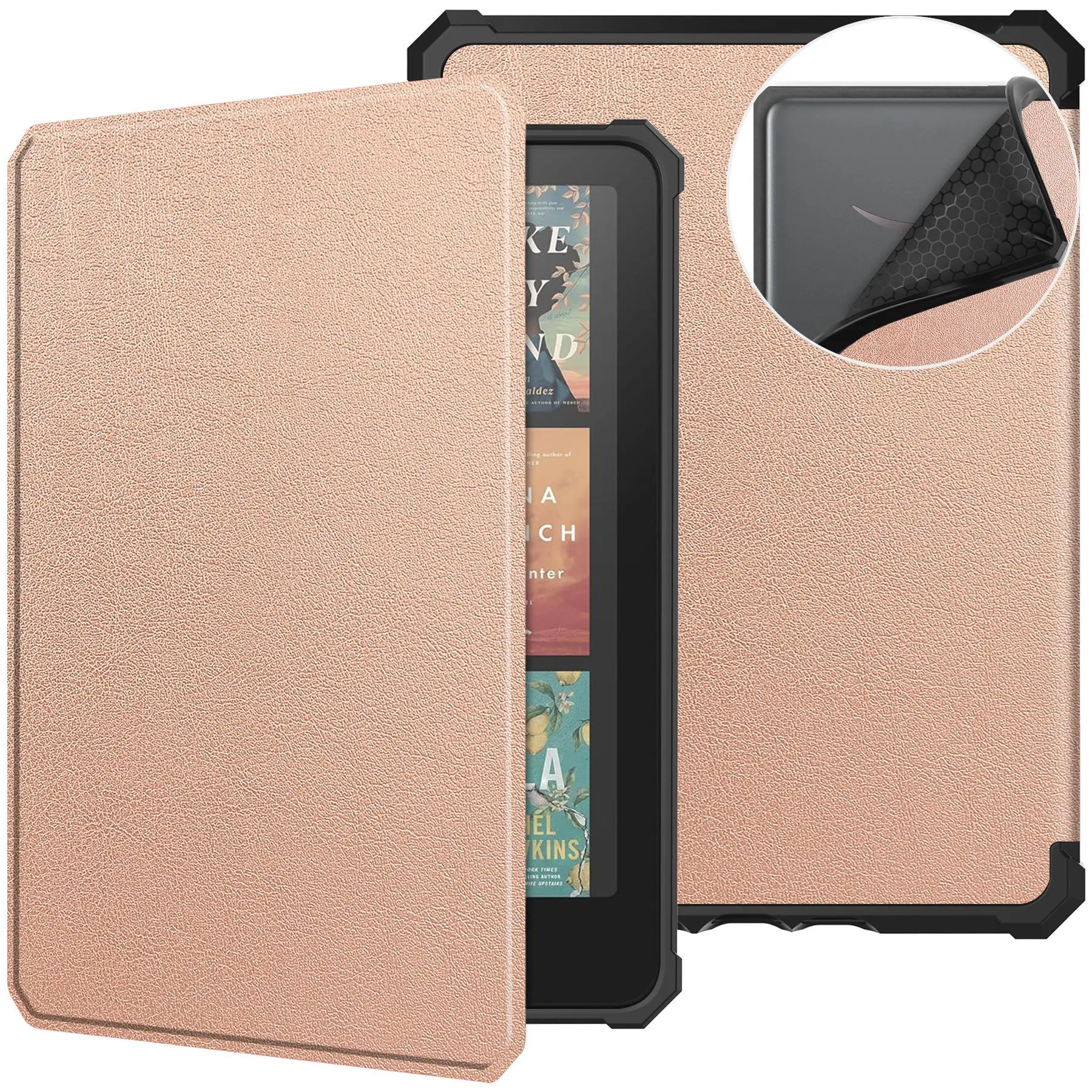 Étui avec support pour Kindle Paperwhite 7 pouces, 12e génération 2024 / Signature Edition & Kindle Colorsoft Signature Edition 2024, housse lancée  7