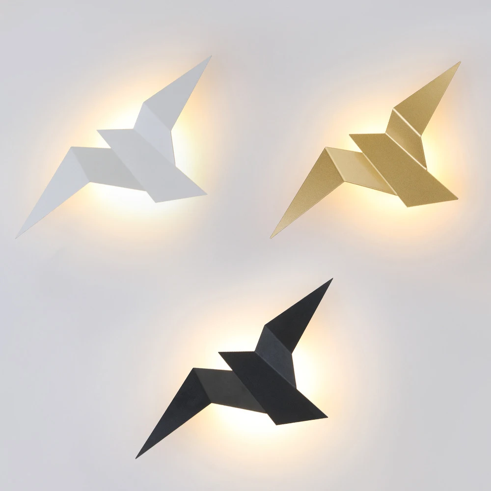 

Nordic LED Gold Wall Lamps Bedroom Decor Wall Lights Indoor Modern Lighting For Home Stairs Bedroom Bedside Light fixtures