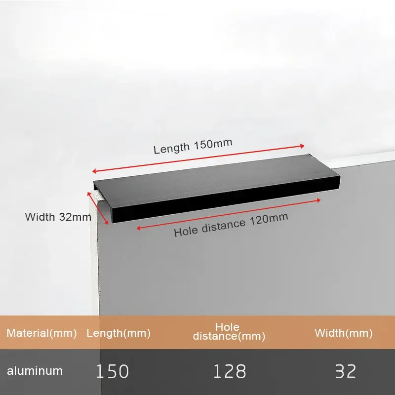 Black Length 150mm