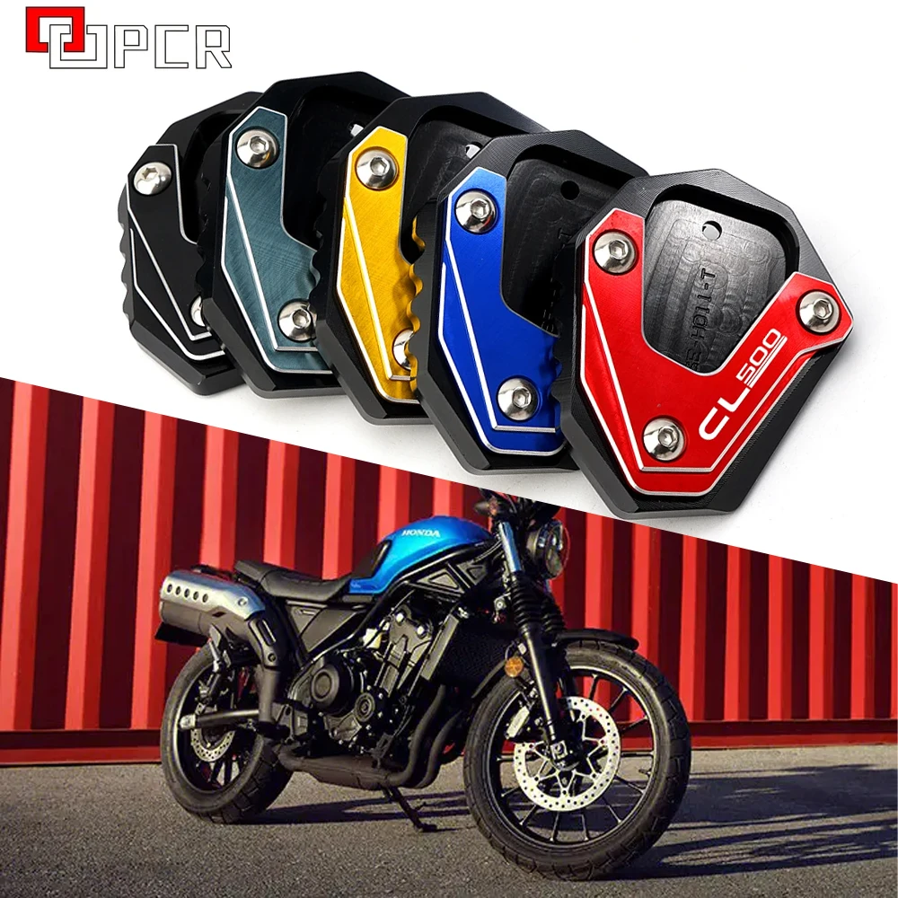 

Мотоциклетные аксессуары с логотипом CL500 для HONDA CL500 CL 500 2023 CNC, алюминиевая подставка, боковая подставка