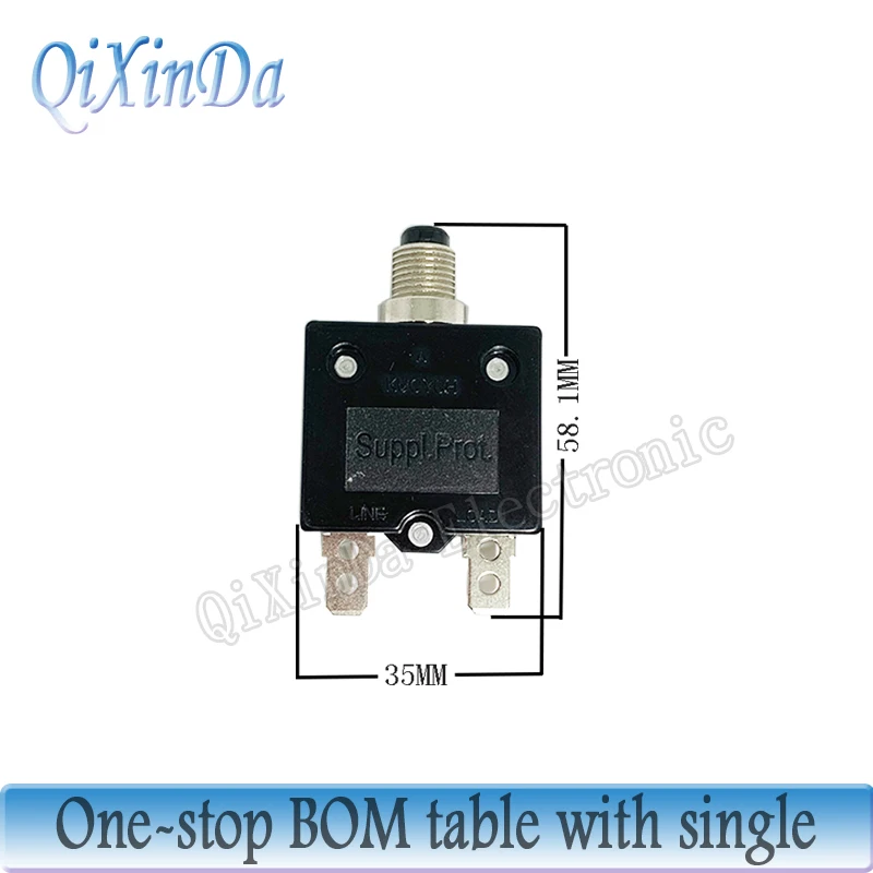 KUOYUH 98 series 3A 5A 6A 8A 10A 12A 15A 18A 20A 25A 30A 40A Manual Reset Thermal Overload protector switch Mini Circuit Breaker